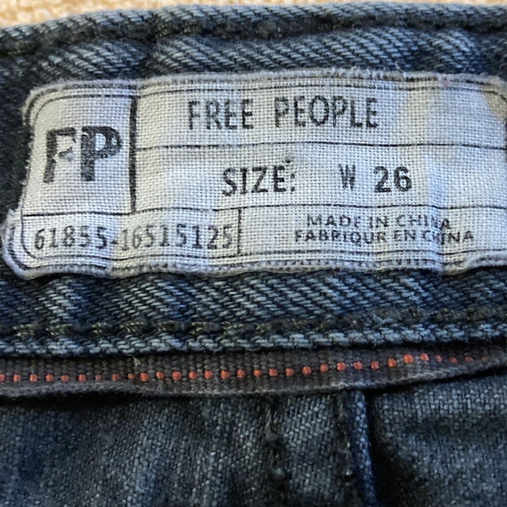 Free People Navy Blue Button Up Short Size 26 - Picture 8 of 8